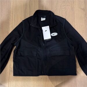 NWT Nike Black Full-Zip Jacket M (kids)